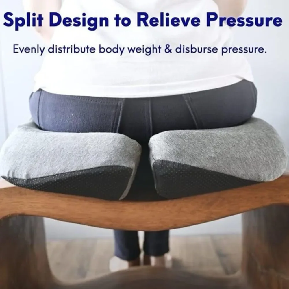 CUSHION LAB Seat Cushion for Long Sitting Hours on Office/Home Chair, Car, or Wh
